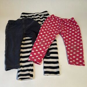 Uniqlo Dot and Denim Baby Pants bundle (2T to 3T)